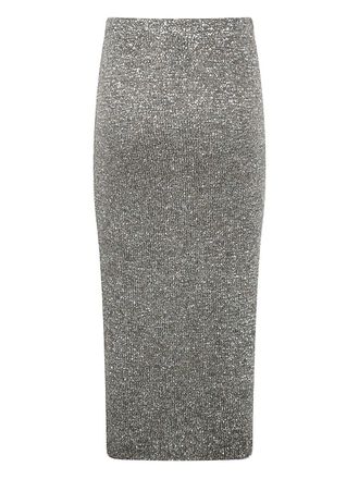 D.exterior D. EXTERIOR Soft Sequins Straight Skirt