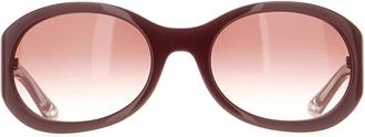 Gucci Ronde Zonnebril - Dames - Zonnebrillen - Rood - ONE Size - Accessoires