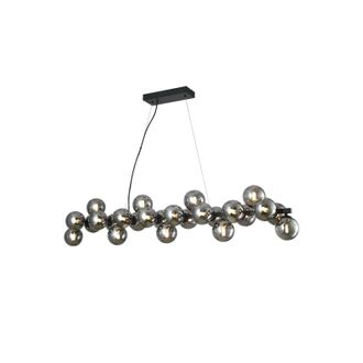 Lucande L&aacute;mpara Colgante naelen En Negro De Metal - Lucande