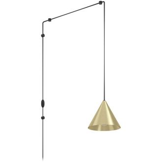 Eglo Lampadario a Sospensione Minimal Narices Acciaio Ottone Spazzolato 1 Luce E27
