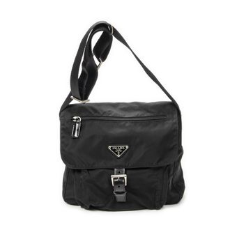 Prada Small Buckle Flap Crossbody schoudertas