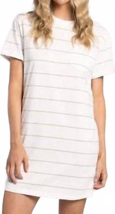 Thread & Supply Kick Back Dress In White Sage