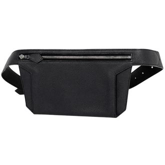 Herm&egrave;s Black Leather Sling Bag (Pre-Owned)