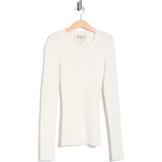 TWP Rib Knit Sweater in Ivory at Nordstrom Rack, Size X-Large