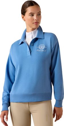 Ariat Womens Lovett Sweatshirt Long Sleeve in Riviera, Size X-Small, by Ariat