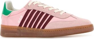 Dsquared2 Mens Pink Nylon Boxer Sneakers Rosaverde