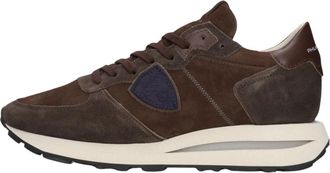 Philippe Model Tropez Haute Low - Heren - Sneakers - Bruin - 43 EU - Katoen - Schoenen