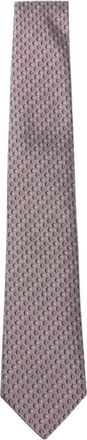 Emporio Armani Puntige Zijde Das - Heren - Stropdassen - Paars - ONE Size - Accessoires
