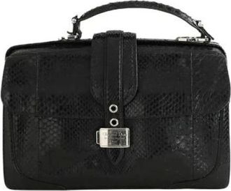 Dior Pre-owned Handbags, female, Black, Size: ONE SIZE Pre-owned Leather Handbag
