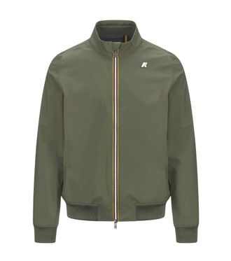 K-Way Green Mock Collar Jacket