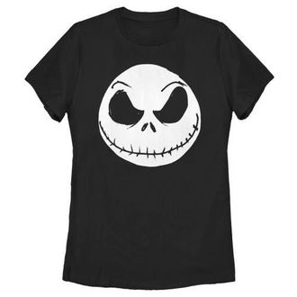 The Nightmare Before Christmas Womens The Nightmare Before Christmas Halloween Jack Skellington Big Face Graphic T-Shirt in Black at Nordstrom, Size Small