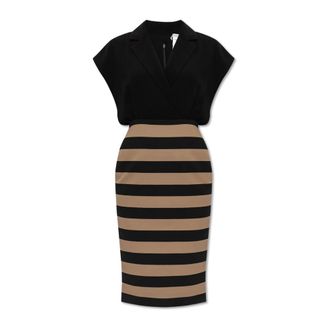 Max Mara Dames, Jurken, Zwart, Maat: L Poliester