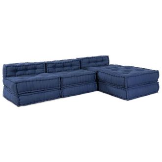 vidaXL Almohada 4 Pcs Azul 70 X 70 X 54 Cm Poli&eacute;ster Vidaxl