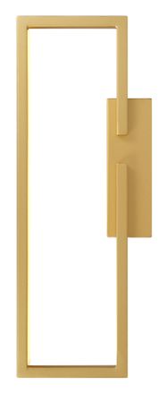 OEM L&aacute;mpara De Pared Led Rectangular Sqr De 40 Cm Y 8 W, Minimalista Y Moderna, Color Dorado