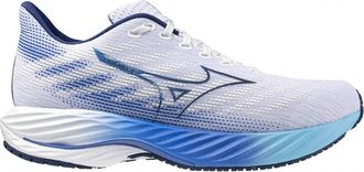 Mizuno Mens Wave Rider 28 Shoes In White/blue