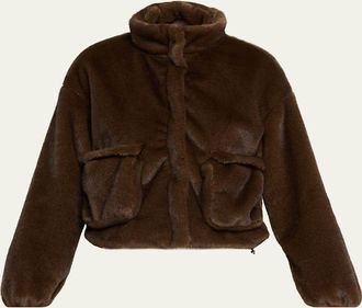 Faz not Fur Avenue Faux-Fur Bomber Jacket