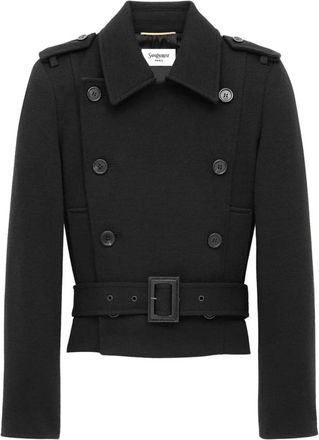 Saint Laurent Jersey Jack Vest - Dames - Zomerjassen - Zwart - XS - Jassen