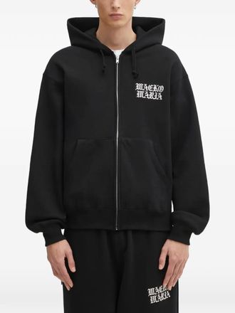 Wacko Maria zip-up hoodie - Black