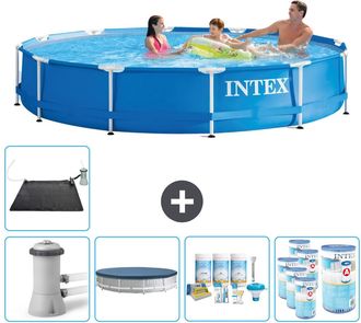 Intex Piscina Con Estructura Redonda - 366x76 Cm - 8-piezas Scb18