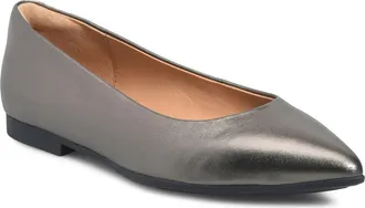 S&ouml;fft Madrid Skimmer Flat in Dark Pewter at Nordstrom, Size 9.5