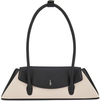 Behno Diana Canvas Shoulder Bag in Sand/Black at Nordstrom