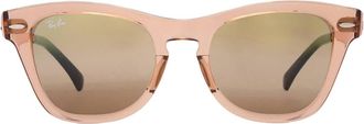 Ray-Ban Ray Ban Gold Gradient Mirror Square Unisex Sunglasses RB0707S M6449G7 53