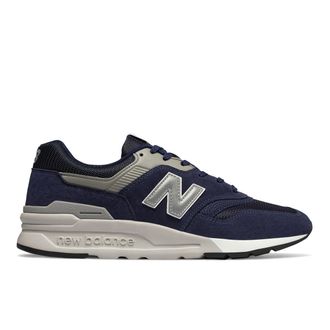 New Balance Sneaker NEW BALANCE 997H, Herren, Gr. 40,5, blau (navy), Leder, Schuhe Sneaker