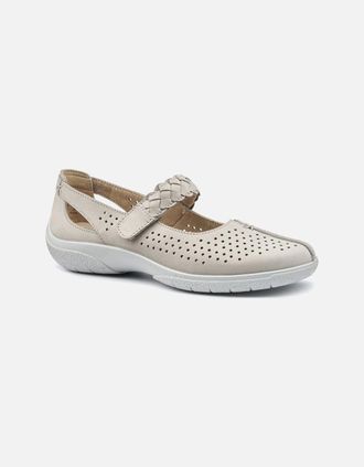 Hotter Womens Quake II Womens Extra Wide Mary Jane Shoes - Tan - Size: 4.5
