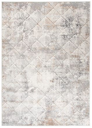 Tapiso Alfombra de sal&oacute;n comedor vintage gris beige geom&eacute;trico 200x300