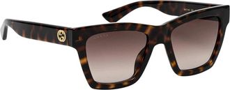 Gucci Gg 1714S Zonnebril - Dames - Zonnebrillen - Bruin - 54 MM - Accessoires