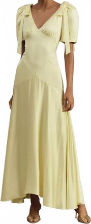 Mare Mare Bree Satin Midi Dress In Butter