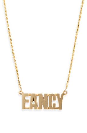 Established Diamond Pendant Necklace in Yellow Gold/Fancy at Nordstrom