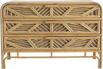 Miliboo Cassettiera In Rattan 3 Cassetti Galon