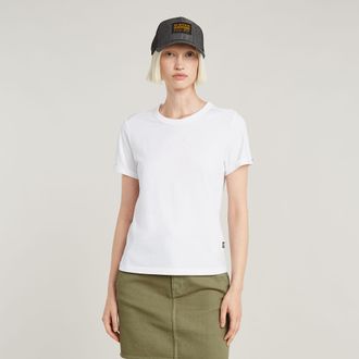G-Star Embro G-Script Logo Top - Wit - Dames