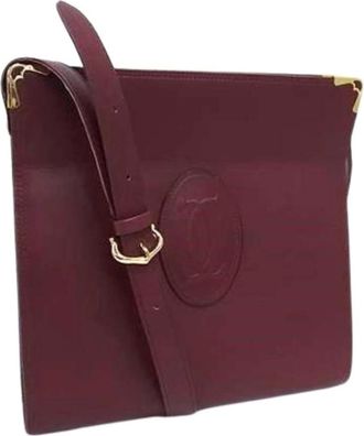 Cartier Pre-owned Cross Body Bags, female, Red, Size: ONE SIZE Pre-owned Must Shoulder Bag