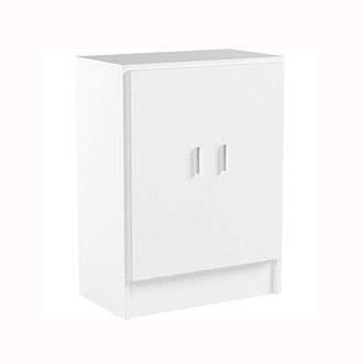 HOGAR 24 Armario multiusos bajo 2 Puertas blanco Mate