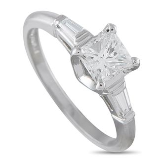 Luxury Bazaar Platinum 1.17ct Diamond Ring MF08-082026
