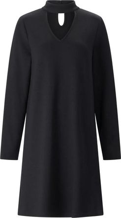 Riani Midi Jurk - Dames - Korte kleedjes - Zwart - M - Leer - Kleedjes