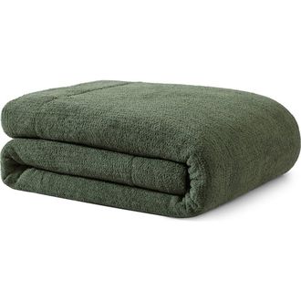 Sunday Citizen Snug Comforter in Moss at Nordstrom, Size Queen