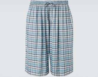Acne Studios Shorts de franela a cuadros