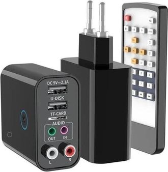 Trade Shop Trade Shop - Adattatore Bluetooh Usb 5.0 Trasmettitore Ricevitore Audio Wireless Aux Rca K16