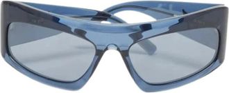 MCM Pre-owned Acetate Zonnebrillen - Heren - Vintage Accessoires - Blauw - ONE Size - Vintage