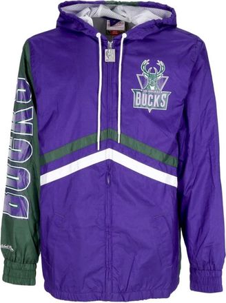 Mitchell & Ness NBA Undeniable Windbreaker Paars - Heren - Fitness - Paars - XL - Polyester - Fitness