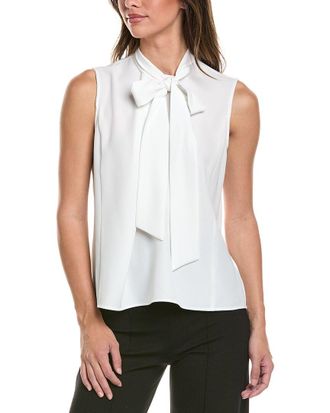 Brooks Brothers Tie Neck Blouse