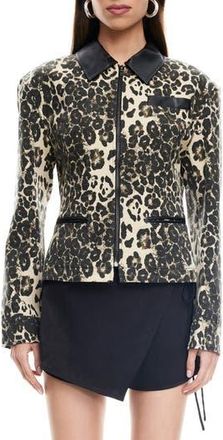 Lioness Soho Leopard Print Jacket at Nordstrom Rack, Size X-Small