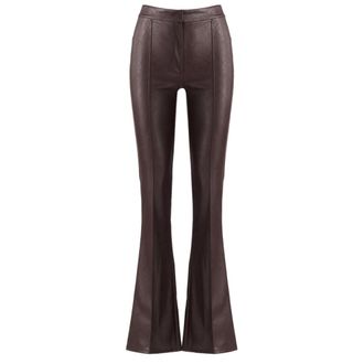 Elisabetta Franchi Dames, Broeken, Bruin, Maat: 2XL