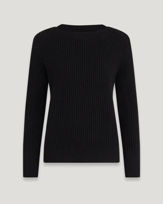 Odosalii Maglione Donna A Costine Maniche Lunghe Con Spacco Laterale, Girocollo, Blu Navy, Taglia S, Morbido E Comodo