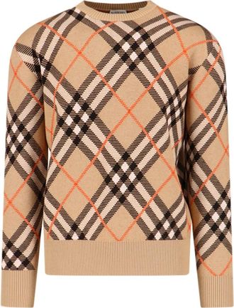 Burberry Maglione Girocollo Check