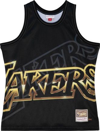 Mitchell & Ness x NBA Los Angeles Lakers Big Face 4.0 Tank Black Gold TMTK1258-LALYYPPPBLCK