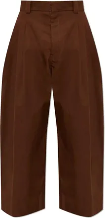 Balenciaga Broeken, Heren, Bruin, L, Katoen, Katoenen Cargo Broek